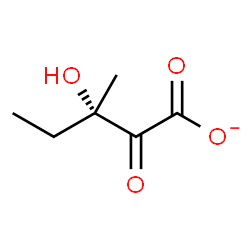 ChemSpider 2D Image | (3S)-3-Hydroxy-3-methyl-2-oxopentanoate | C6H9O4
