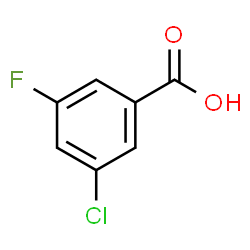 ChemSpider 2D Image | 3-Chloro-5-fluorobenzoic acid | C7H4ClFO2