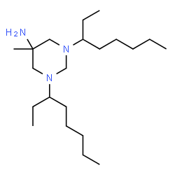 ChemSpider 2D Image | 5-Methyl-1,3-di(3-octanyl)hexahydro-5-pyrimidinamine | C21H45N3