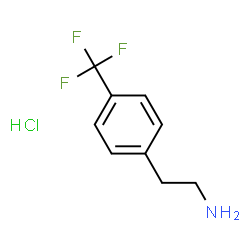 ChemSpider 2D Image | 2-(4-Trifluoromethyl-phenyl)-ethylamine | C9H11ClF3N