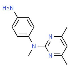 ChemSpider 2D Image | N-(4,6-Dimethyl-2-pyrimidinyl)-N-methyl-1,4-benzenediamine | C13H16N4