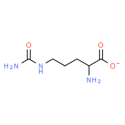 ChemSpider 2D Image | 2-Amino-5-ureidovalerate | C6H12N3O3
