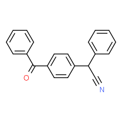 ChemSpider 2D Image | (4-Benzoylphenyl)(phenyl)acetonitrile | C21H15NO