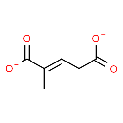 ChemSpider 2D Image | (E)-2-methyl-2-Pentenedioate | C6H6O4
