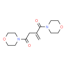 ChemSpider 2D Image | 2-METHYLIDENE-1,4-DIMORPHOLINOBUTANE-1,4-DIONE | C13H20N2O4