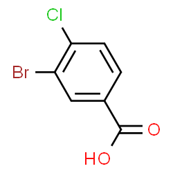ChemSpider 2D Image | 3-Bromo-4-chlorobenzoic acid | C7H4BrClO2