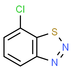 ChemSpider 2D Image | 7-Chloro-1,2,3-benzothiadiazole | C6H3ClN2S