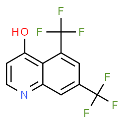 ChemSpider 2D Image | 5,7-Bis(trifluoromethyl)-4-quinolinol | C11H5F6NO