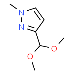 ChemSpider 2D Image | 3-(Dimethoxymethyl)-1-methyl-1H-pyrazole | C7H12N2O2