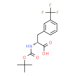 ChemSpider 2D Image | Boc-D-phe(3-CF3)-OH | C15H18F3NO4