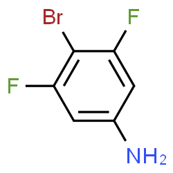 ChemSpider 2D Image | 4-Bromo-3,5-difluoroaniline | C6H4BrF2N