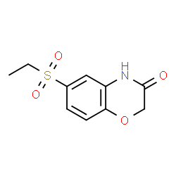 ChemSpider 2D Image | 6-(Ethylsulfonyl)-2H-1,4-benzoxazin-3(4H)-one | C10H11NO4S