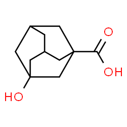 ChemSpider 2D Image | 1-carboxy-3-hydroxyadamantane | C11H16O3