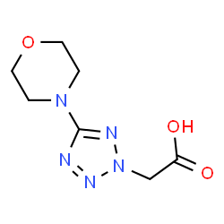 ChemSpider 2D Image | [5-(4-Morpholinyl)-2H-tetrazol-2-yl]acetic acid | C7H11N5O3