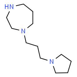 ChemSpider 2D Image | 1-(3-Pyrrolidinopropyl)Homopiperazine | C12H25N3