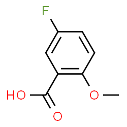 ChemSpider 2D Image | 5-Fluoro-2-methoxybenzoic acid | C8H7FO3