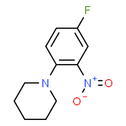 ChemSpider 2D Image | 1-(4-Fluoro-2-nitrophenyl)piperidine | C11H13FN2O2