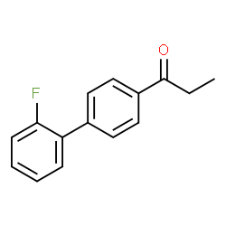 ChemSpider 2D Image | 1-(2'-Fluoro-4-biphenylyl)-1-propanone | C15H13FO
