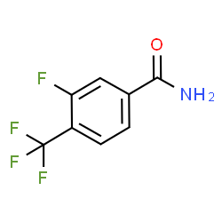 ChemSpider 2D Image | 3-Fluoro-4-(trifluoromethyl)benzamide | C8H5F4NO
