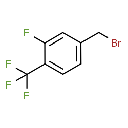 ChemSpider 2D Image | 3-Fluoro-4-(trifluoromethyl)benzyl bromide | C8H5BrF4