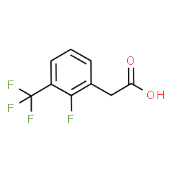 ChemSpider 2D Image | 2-Fluoro-3-(trifluoromethyl)phenylacetic acid | C9H6F4O2