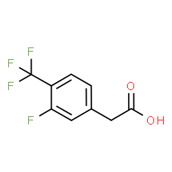 ChemSpider 2D Image | [3-Fluoro-4-(trifluoromethyl)phenyl]acetic acid | C9H6F4O2
