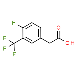 ChemSpider 2D Image | 4-Fluoro-3-(trifluoromethyl)phenylacetic acid | C9H6F4O2