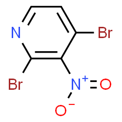 ChemSpider 2D Image | 2,4-DIBROMO-3-NITROPYRIDINE | C5H2Br2N2O2
