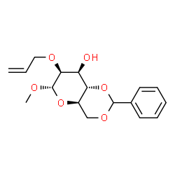 ChemSpider 2D Image | Methyl 2-O-allyl-4,6-O-benzylidene-alpha-D-mannopyranoside | C17H22O6