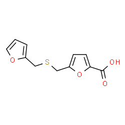 ChemSpider 2D Image | 5-{[(2-Furylmethyl)sulfanyl]methyl}-2-furoic acid | C11H10O4S