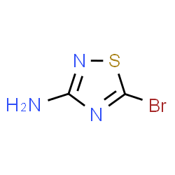 ChemSpider 2D Image | 5-Bromo-1,2,4-thiadiazol-3-amine | C2H2BrN3S