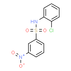 ChemSpider 2D Image | 2'-Chloro-3-nitrobenzenesulfonanilide | C12H9ClN2O4S