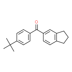 ChemSpider 2D Image | [4-(tert-butyl)phenyl](2,3-dihydro-1H-inden-5-yl)methanone | C20H22O