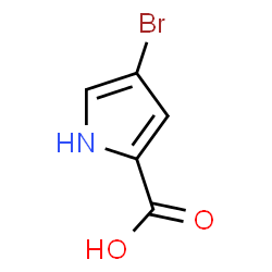 ChemSpider 2D Image | 4-BROMOPYRROLE-2-CARBOXYLIC ACID | C5H4BrNO2
