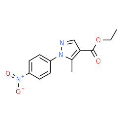 ChemSpider 2D Image | ethyl 5-methyl-1-(4-nitrophenyl)pyrazole-4-carboxylate | C13H13N3O4