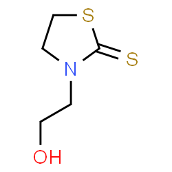 ChemSpider 2D Image | 3-(2-Hydroxyethyl)-1,3-thiazolidine-2-thione | C5H9NOS2