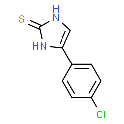 ChemSpider 2D Image | 5-(4-chlorophenyl)-1H-imidazole-2-thiol | C9H7ClN2S