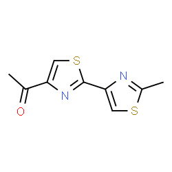 ChemSpider 2D Image | 4-acetyl-2-(2-methylthiazol-4-yl)thiazole | C9H8N2OS2