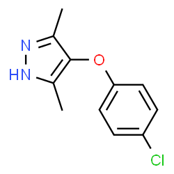ChemSpider 2D Image | 4-(4-Chlorophenoxy)-3,5-dimethyl-1H-pyrazole | C11H11ClN2O
