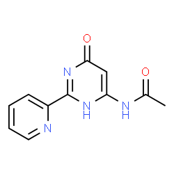 ChemSpider 2D Image | N1-[6-hydroxy-2-(2-pyridyl)pyrimidin-4-yl]acetamide | C11H10N4O2