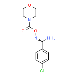 ChemSpider 2D Image | O1-morpholinocarbonyl-4-chloro-1-benzenecarbohydroximamide | C12H14ClN3O3