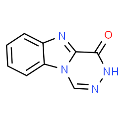 ChemSpider 2D Image | [1,2,4]Triazino[4,5-a]benzimidazol-4(3H)-one | C9H6N4O