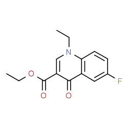 ChemSpider 2D Image | Ethyl 1-ethyl-6-fluoro-4-oxo-1,4-dihydro-3-quinolinecarboxylate | C14H14FNO3