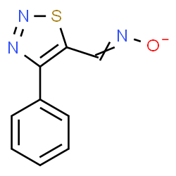 ChemSpider 2D Image | {[(4-Phenyl-1,2,3-thiadiazol-5-yl)methylene]amino}oxidanide | C9H6N3OS