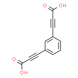 ChemSpider 2D Image | 3,3'-(1,3-Phenylene)bis(2-propynoic acid) | C12H6O4