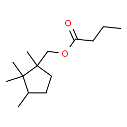 ChemSpider 2D Image | (1,2,2,3-Tetramethylcyclopentyl)methyl butyrate | C14H26O2