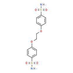 ChemSpider 2D Image | 4,4'-[1,2-Ethanediylbis(oxy)]dibenzenesulfonamide | C14H16N2O6S2