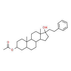 ChemSpider 2D Image | 17-Hydroxy-21-phenylpregnan-3-yl acetate | C29H42O3