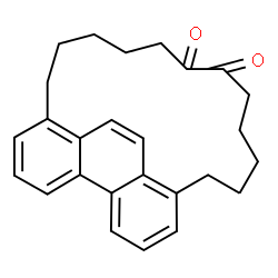 ChemSpider 2D Image | Tetracyclo[20.4.0.0~4,9~.0~5,26~]hexacosa-1(26),2,4,6,8,22,24-heptaene-15,16-dione | C26H28O2