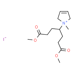 ChemSpider 2D Image | 1-(1,7-Dimethoxy-1,7-dioxo-4-heptanyl)-1-methyl-2,5-dihydro-1H-pyrrolium iodide | C14H24INO4